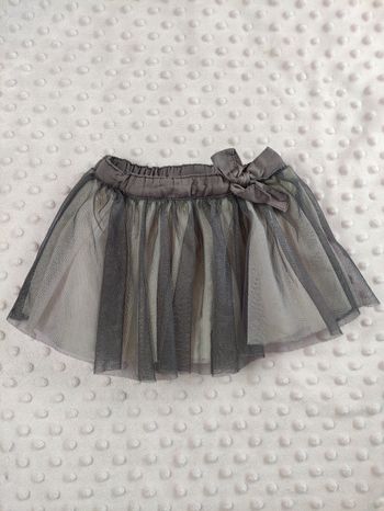 Jupe en tulle grise paillettes 