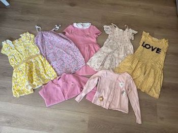 Robes : lot de 5. Taille 6ans. Rose et jaune. Sergent Major/H&M/Orchestra