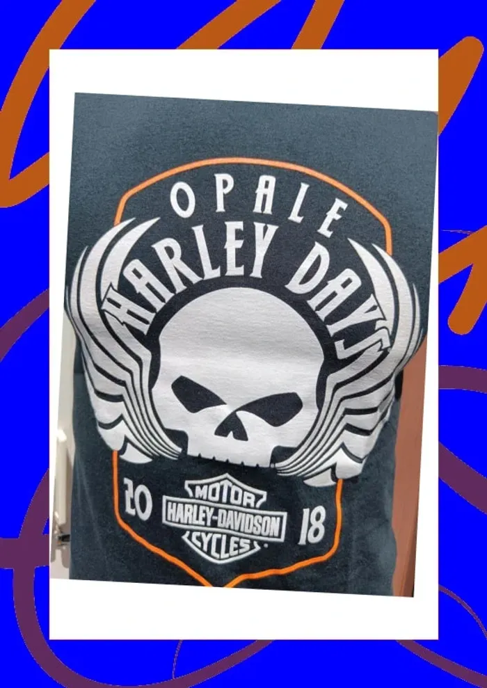 Tee short manches courtes S Harley Davidson - photo numéro 2