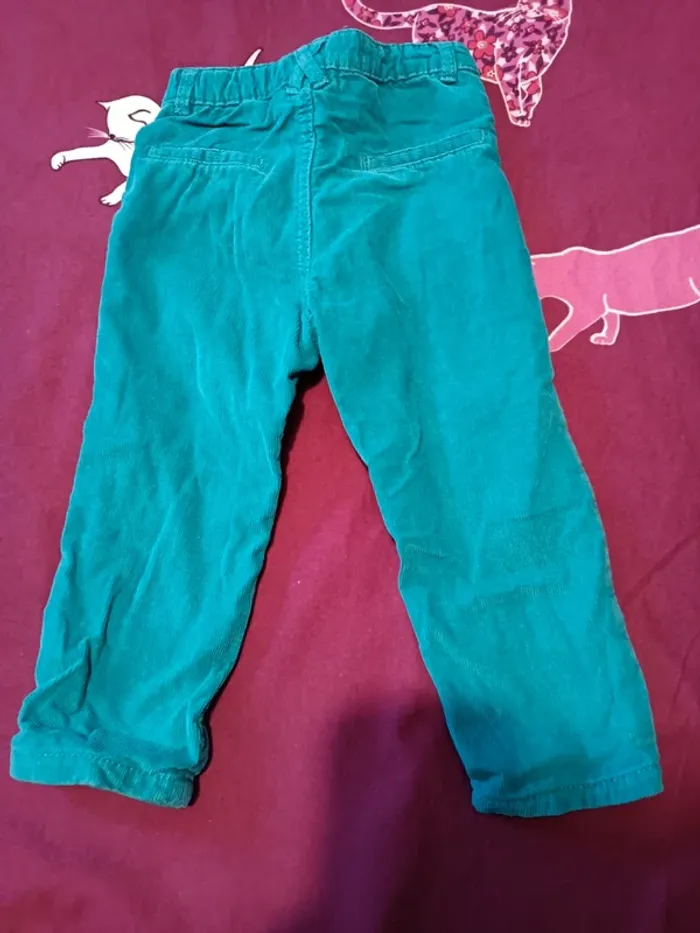 Pantalon velours doublé 23 mois - photo numéro 2