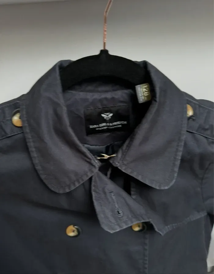 Trench bleu marine Zara fille 7/8 ans - photo numéro 7