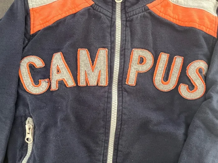 Gilet zippé taille 4 ans « campus » - photo numéro 2