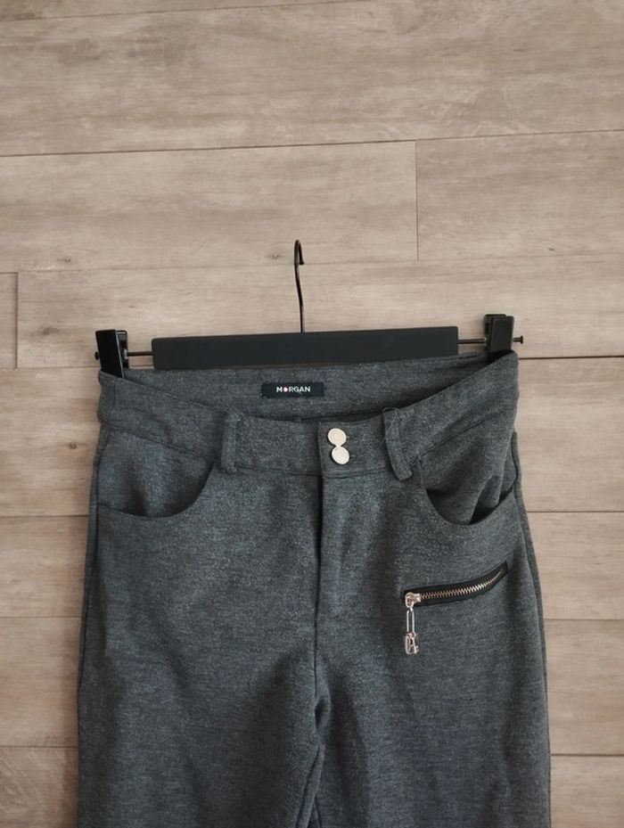 Pantalon jogging moulant Morgan gris foncé taille XS - photo numéro 5