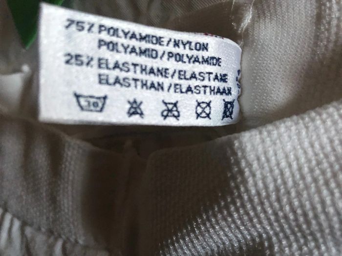 #lot2 #pantys #Damart #blanc #taille L - photo numéro 3