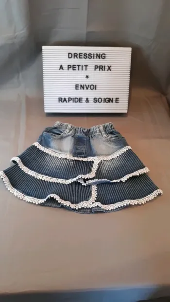 Jupe en jeans 6 ans