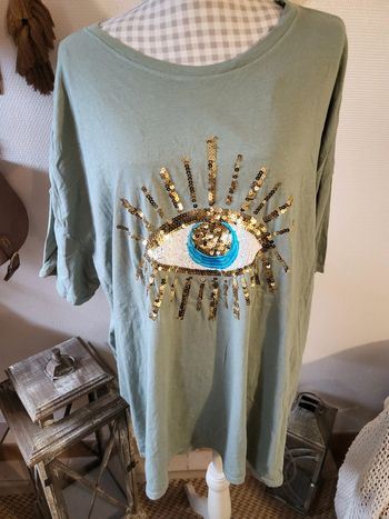 Tunique tee-shirt overzise