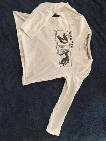 T-shirt blanc T-Tex - NPO kid