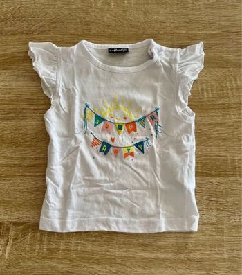 T-shirt manches courtes bébé fille inscription