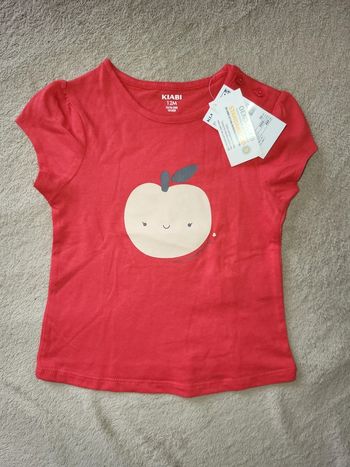 T-shirt fille 12 mois Kiabi neuf