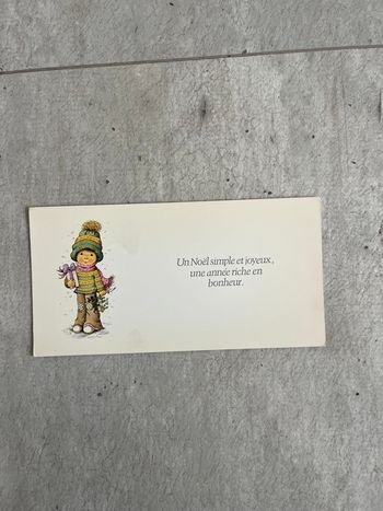 Carte Noël garçon