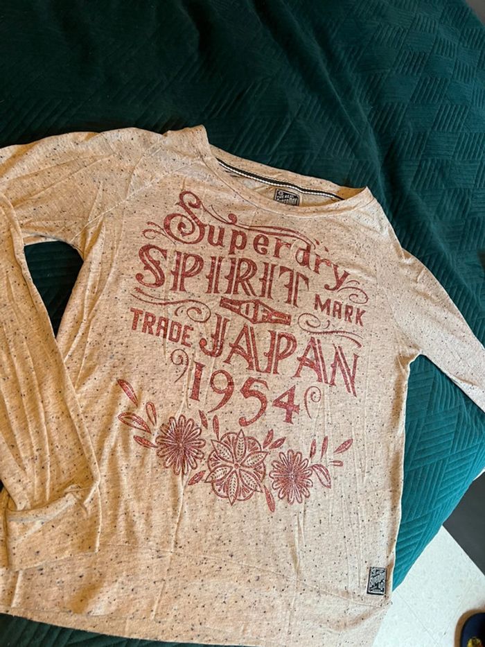 Tee shirt manches longues Superdry taille XS