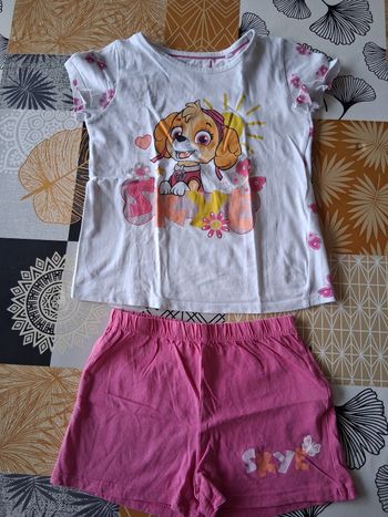 Pyjama short fille 3-4 ans pat patrouille 