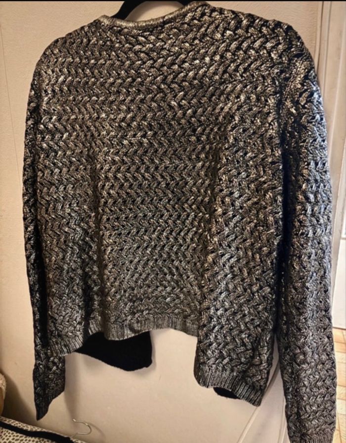 Cardigan argenté - photo numéro 2