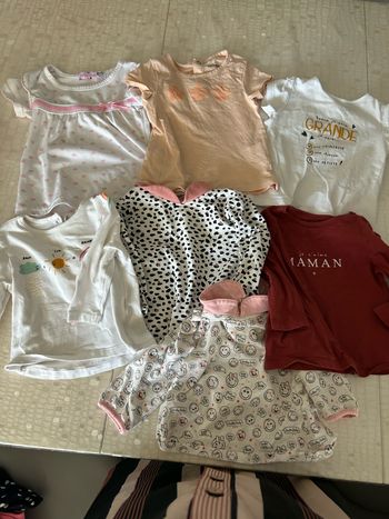 Lot tee shirt et maillot fin manches longues