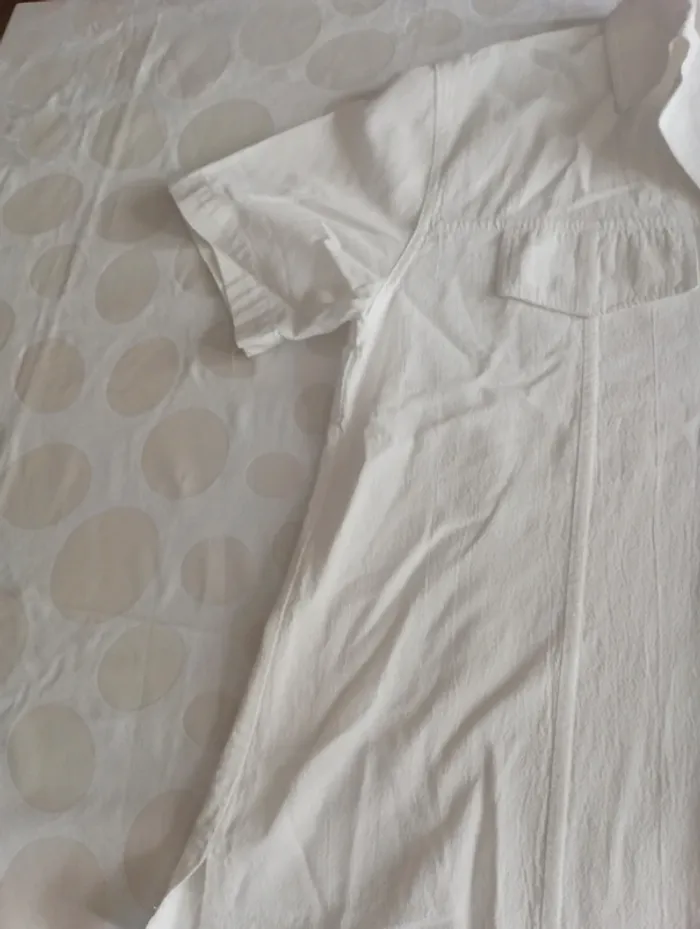 Chemise manches courtes femme taille 42 Blanc du Nil - photo numéro 4