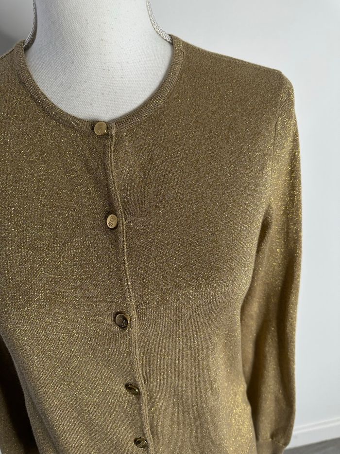 Cardigan doré Lauren Ralph Lauren T38 M - photo numéro 3