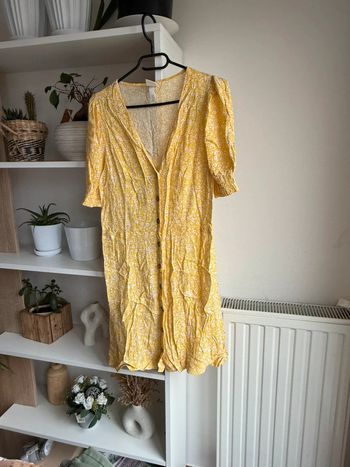 Robe H&M jaune fleurie