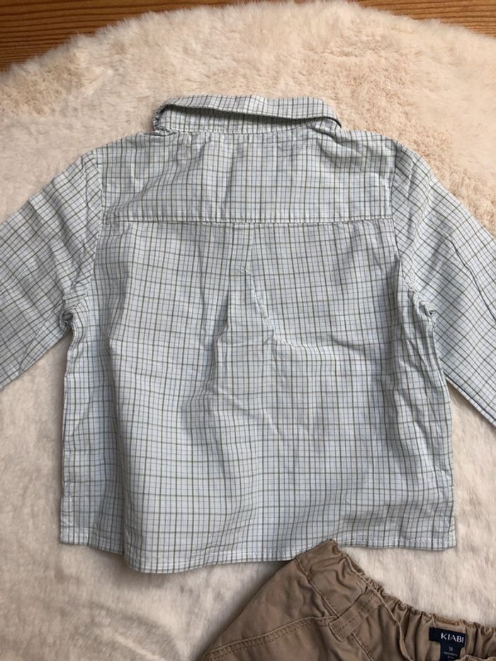 Lot chemise Cyrillus et pantalon chino Kiabi 18 mois - photo numéro 2