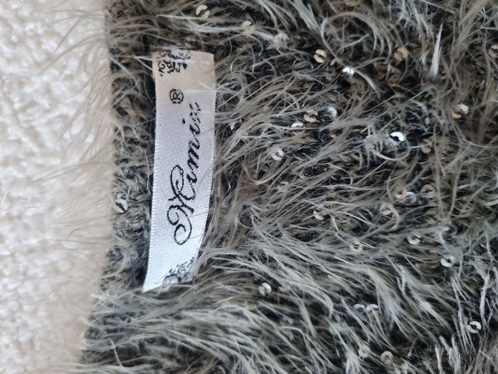 Gilet gris avec strass - photo numéro 5