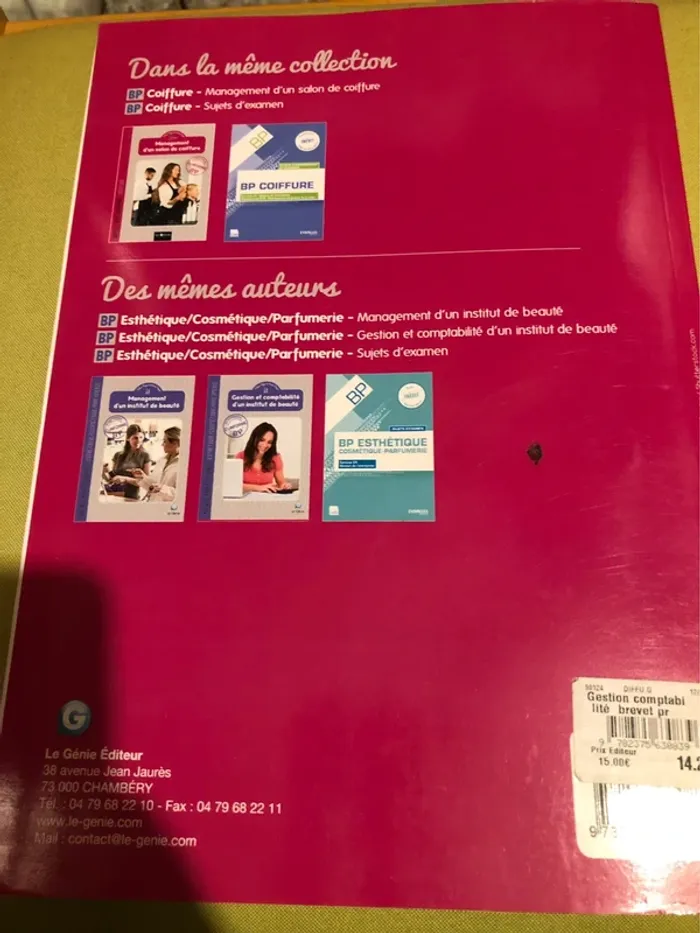 Cahier livre brevet gestion et comptabilité d’un salon de coiffure - photo numéro 5