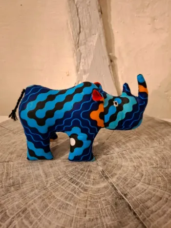 Peluche en tissu rhinocéros