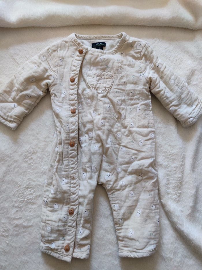 Combinaison épaisse lapin T.1 mois