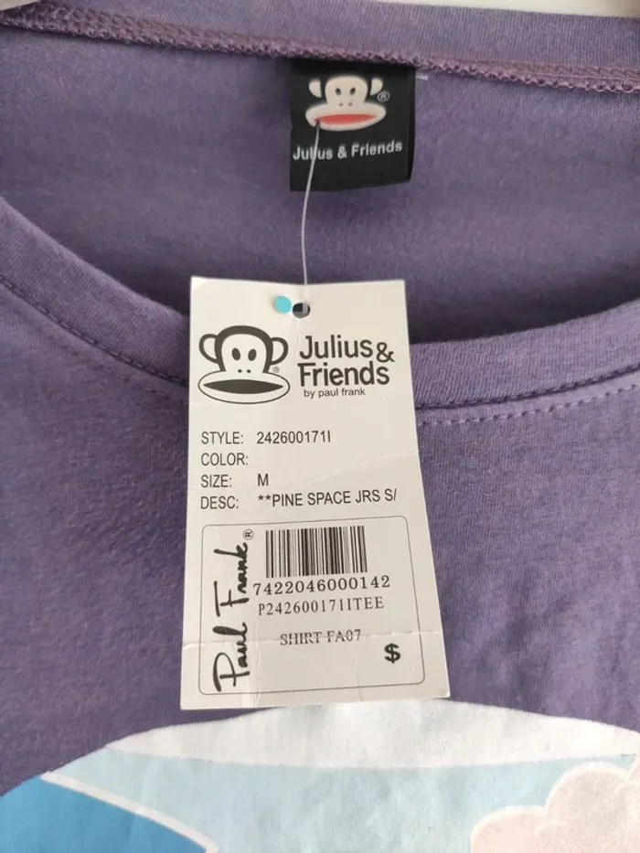 Tee-shirt Paul Frank Julius and Friends violet - Drop les indispensables de l'été - photo numéro 6