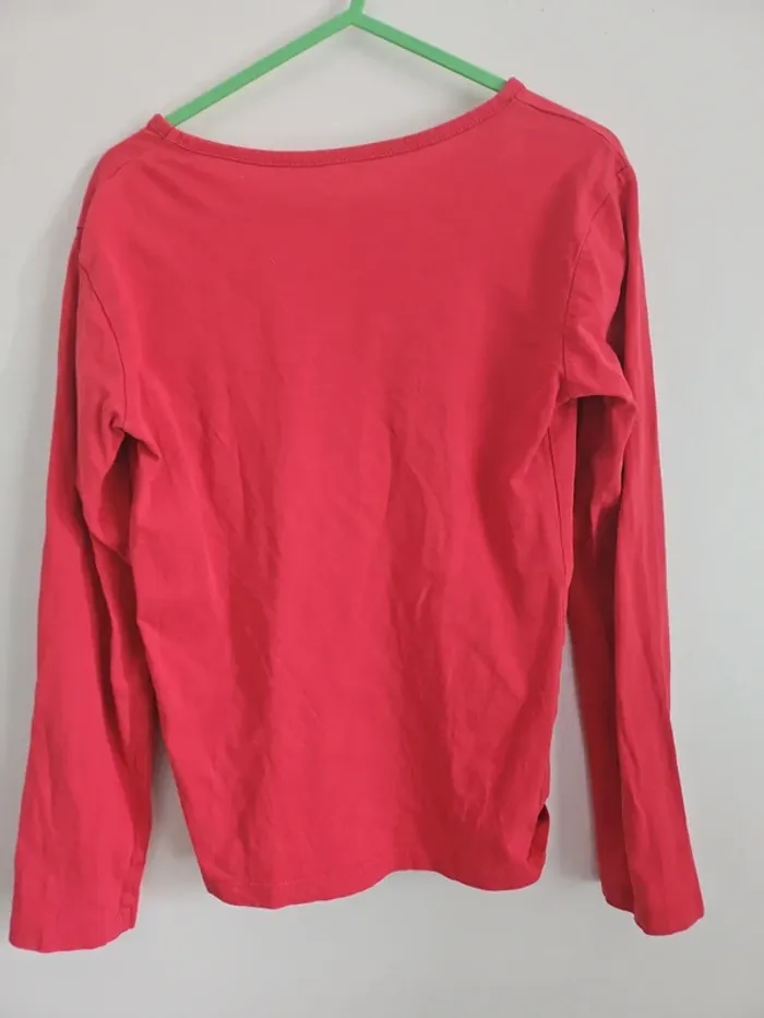 T-shirt ML rose fille 8 ans - photo numéro 2