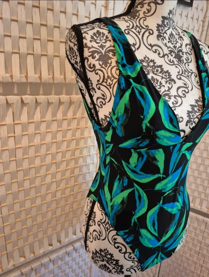 💕joli maillot de bain 1 pièce imprimé Green river étam femme T36💕 - photo numéro 7