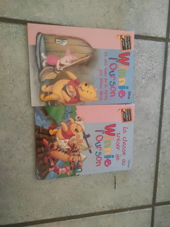 Lot de deux livres Winnie l'ourson. Bibliothèque rose
