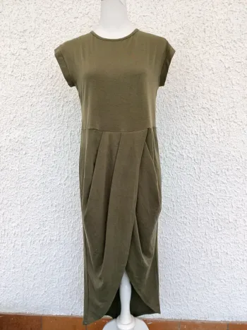Robe mi-longue kaki fendue Hekka taille S