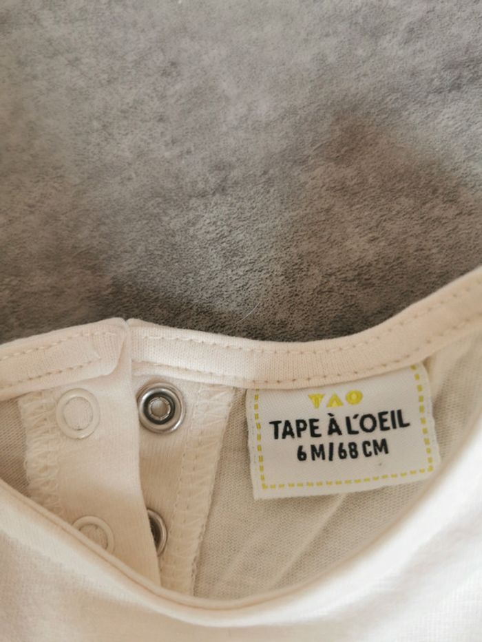 T-shirt à manches longues bébé fille 6 mois - photo numéro 3