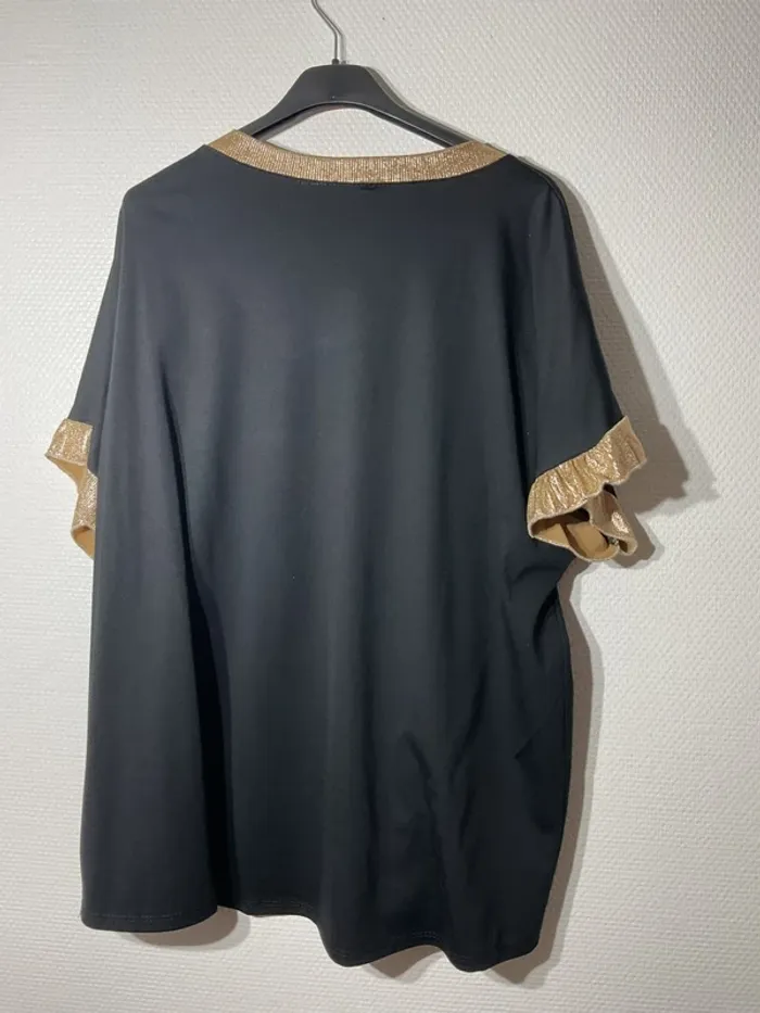 T-shirt « fleurs » femme taille unique (38-44)-new sunshine - neuf avec étiquette - photo numéro 3