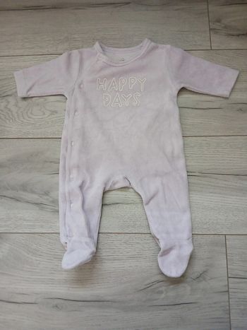 Pyjama velour ~ Tex ~ 1mois