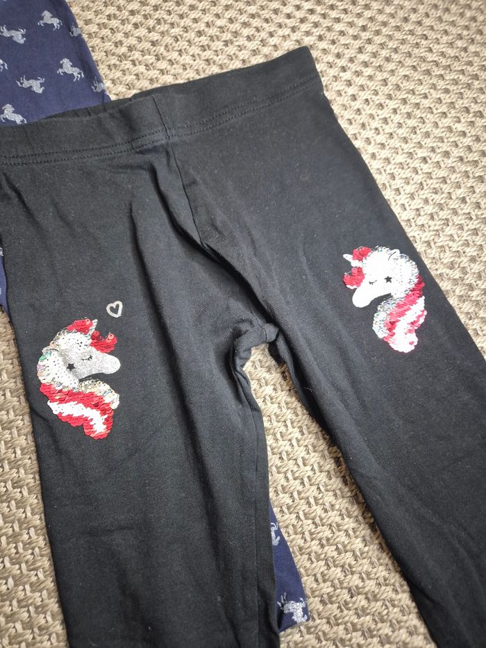 Lot de 3 leggings long sombre - 8 ans - photo numéro 2