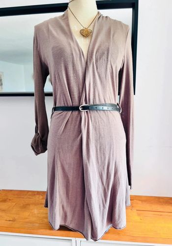 💕 longue veste type cardigan marron clair taille unique #R2banjo
