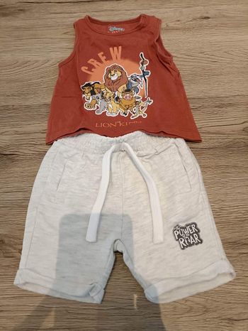 Ensemble short teeshirt 3 mois