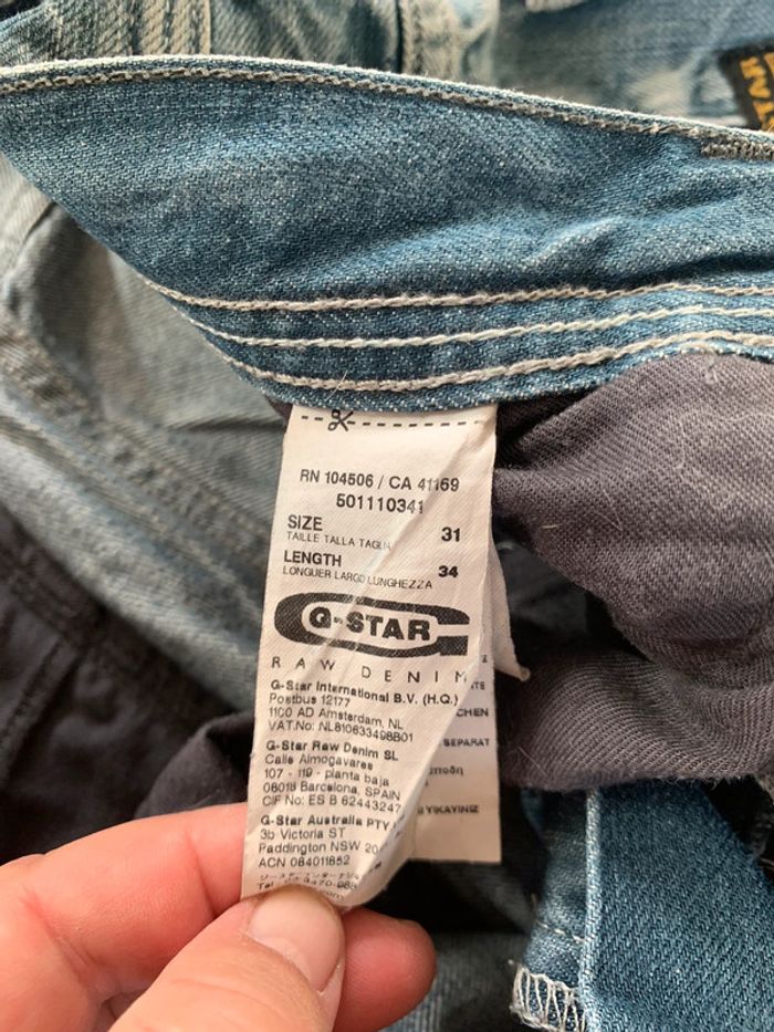 Pantalon jeans G~Stars 31 Xs - photo numéro 4