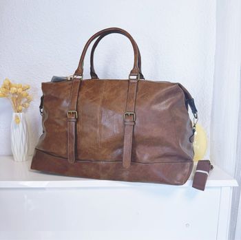 Sac de voyage,grand sac de sport marron 