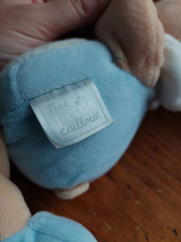 Doudou ours bleu Mes Petits Cailloux - photo numéro 5