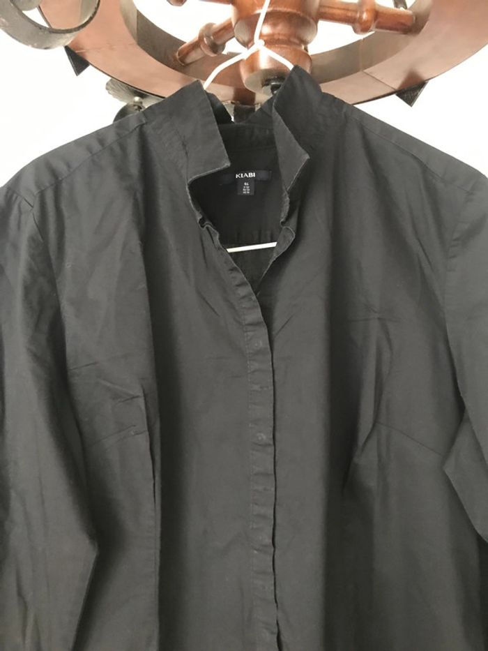 Chemise noire manches longues femme - photo numéro 2
