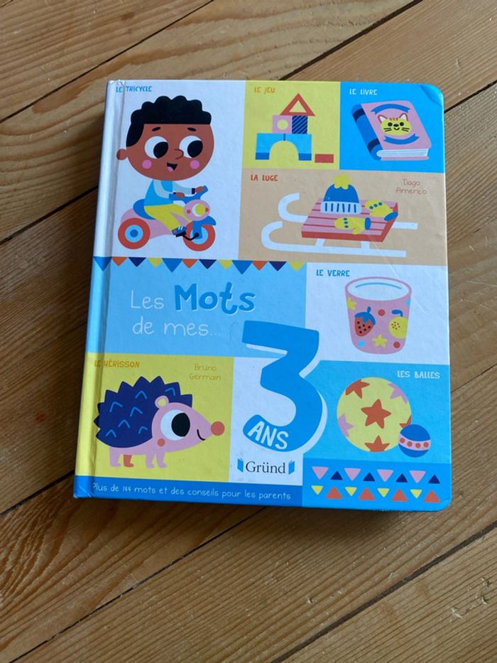 Livre les mots de mes 3 ans