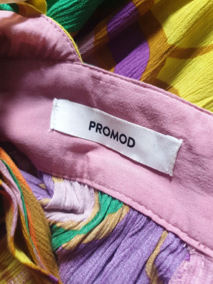 Magnifique robe longue imprimé multicolore PROMOD - photo numéro 9