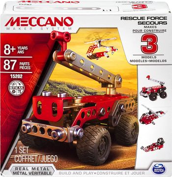 Meccano 15202  Jeu de Construction  Secours 3 Modèles 3en1