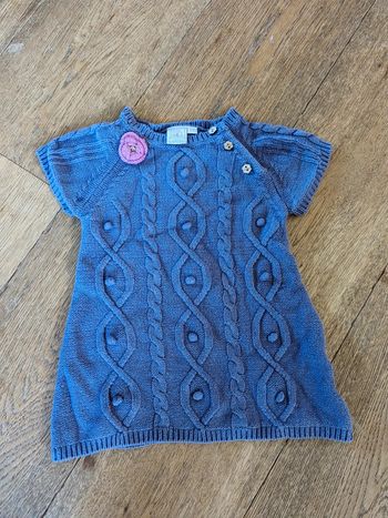 Robe pull à torsades cadet Rousselle 18 mois