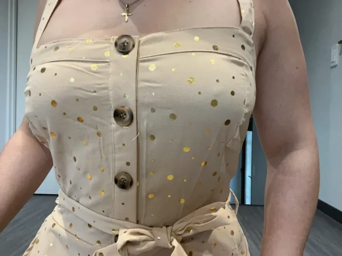 Combinaison beige et dorée neuve - photo numéro 3