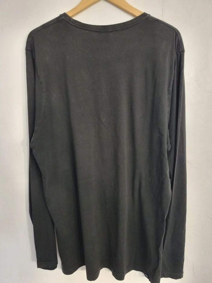 T-shirt à manches longues homme - Taille XXL / 44 - Puma - Noir floqué blanc - photo numéro 4