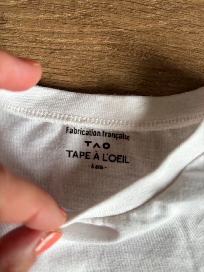 T-shirt mc imprimé Tape à l’œil 6 ans tbe - photo numéro 2