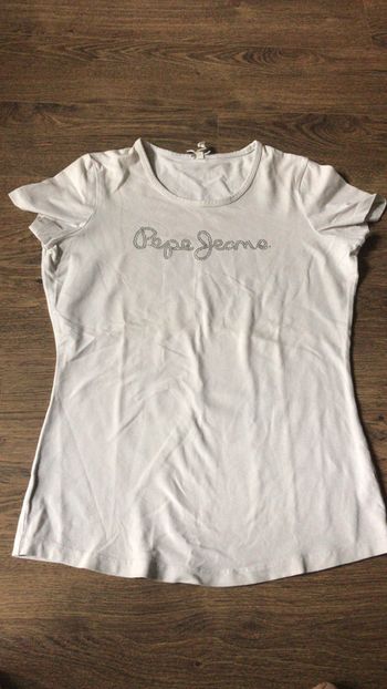 Tee-shirt blanc Pépé Jeans taille S