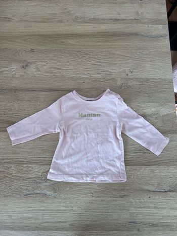 T-Shirt manches longues bébé fille taille 3 mois Kiabi